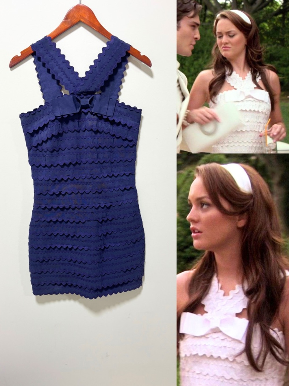 ASO Blair Waldorf in Gossip Girl ICONIC Joelle Dress ALT Blue - Picture 10 of 11